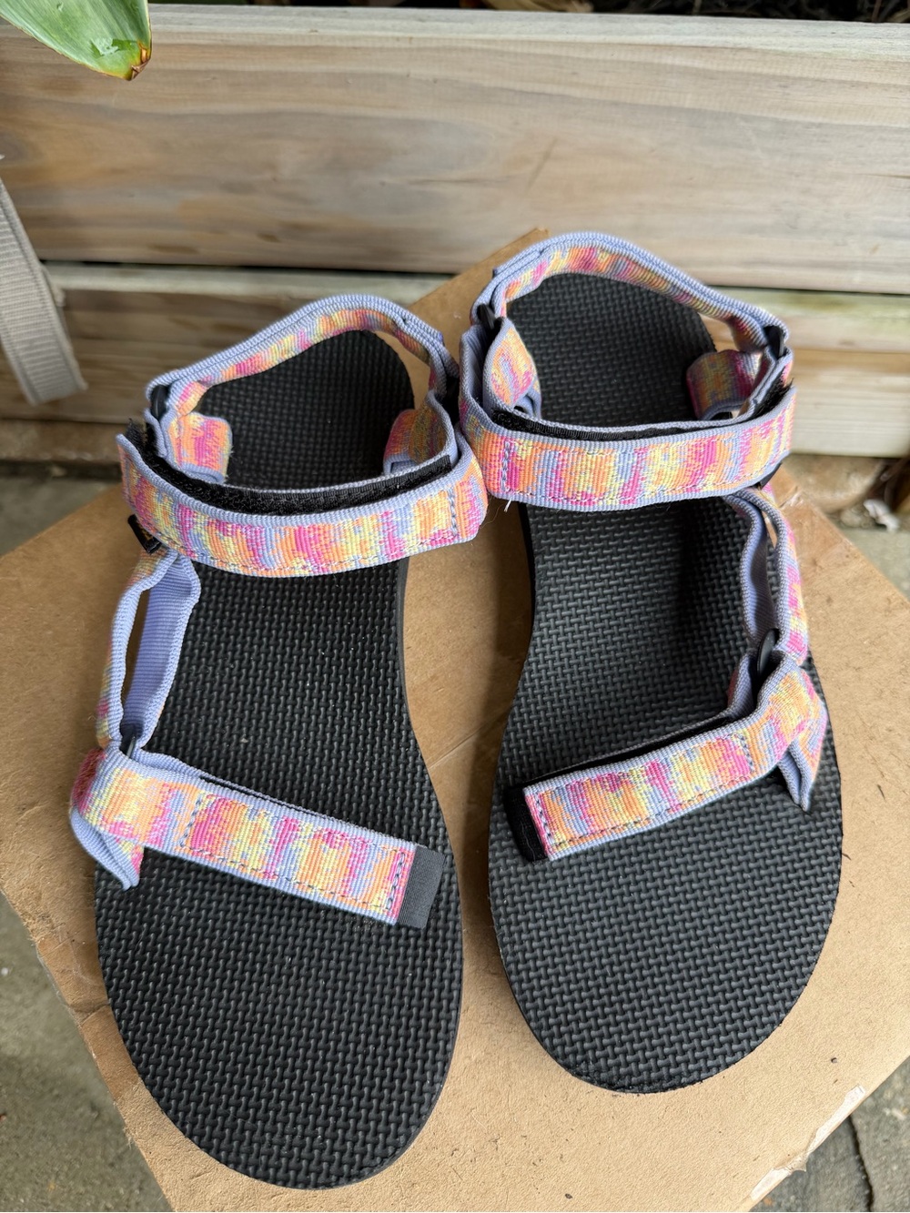 Teva Women’s Lavender Multi-Color Strap Sandals